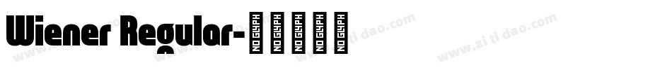 Wiener Regular字体转换